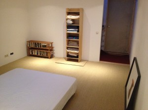 Een voorlopige kast tot Jan toekomt aan het meubelmaakstadium