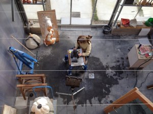 Polijsten onder begeleiding van Bonje 