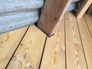 Enorm gepriegel met al die balken