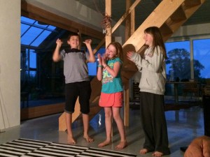 Tussen de schuifdeuren